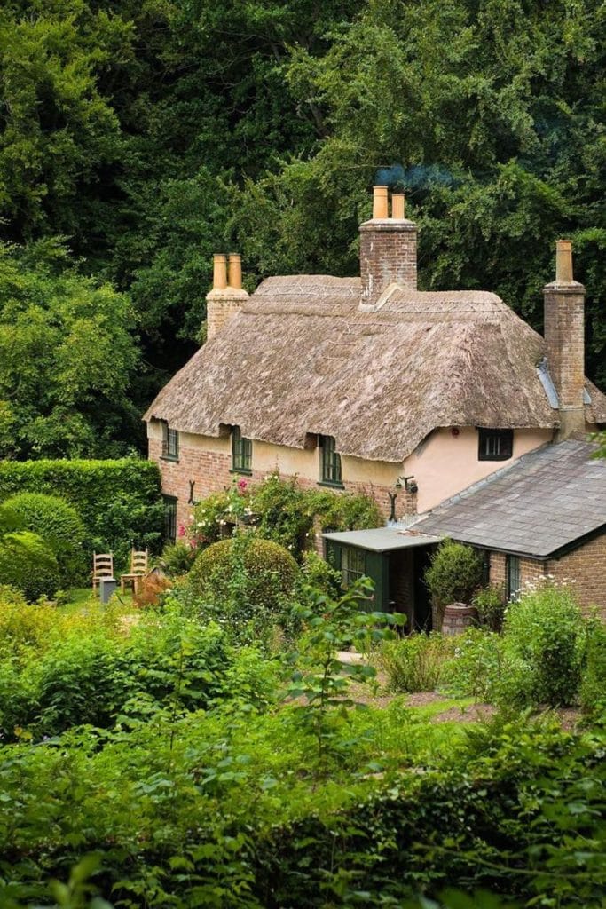 Wooded trails and the quaint cottage of Thomas Hardy's birthplace surrounded by nature.