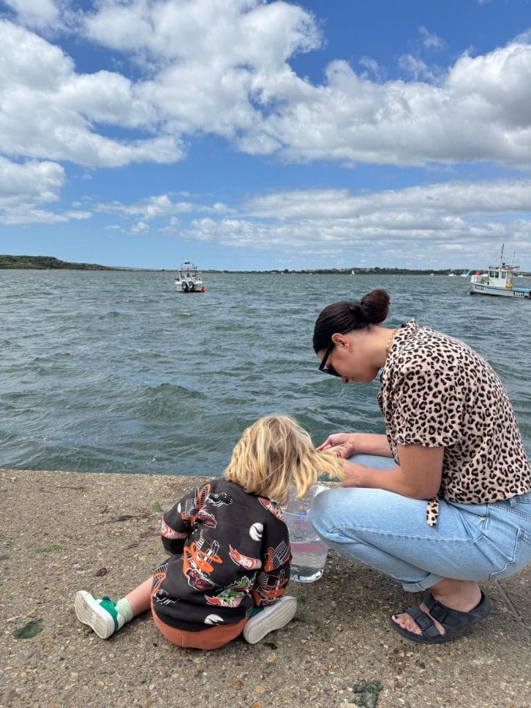 Crabbing in Mudeford 