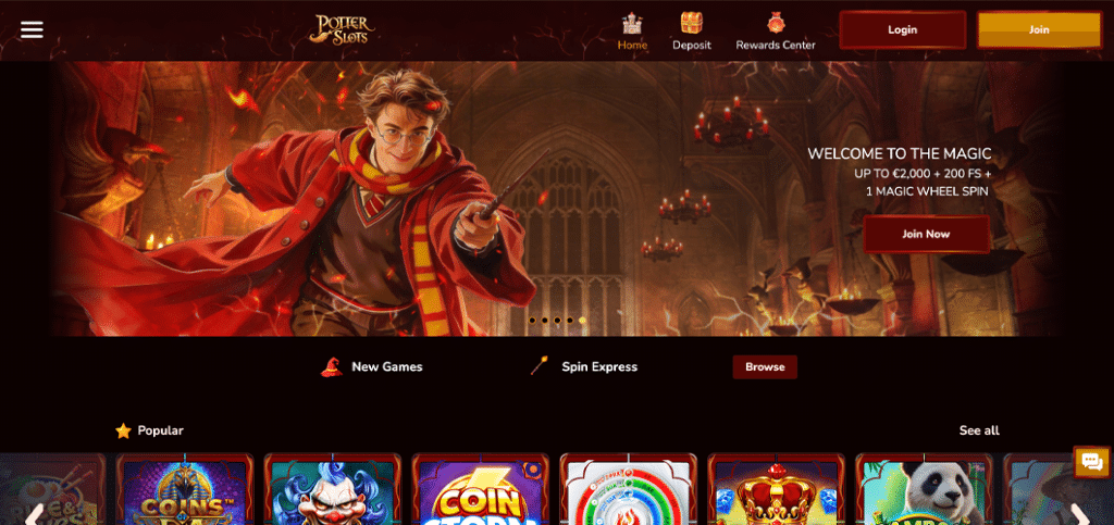 potter Casino dse scrn desktop