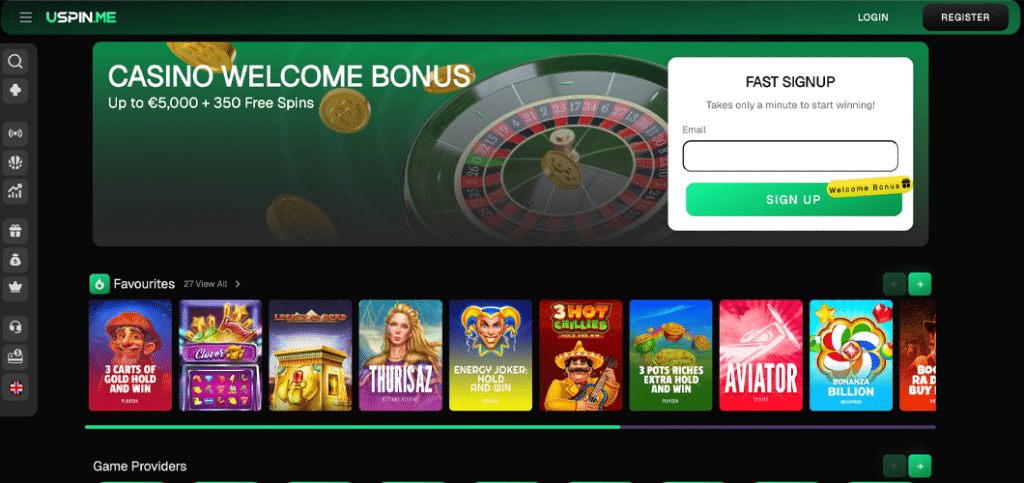uspin Casino dse scrn desktop